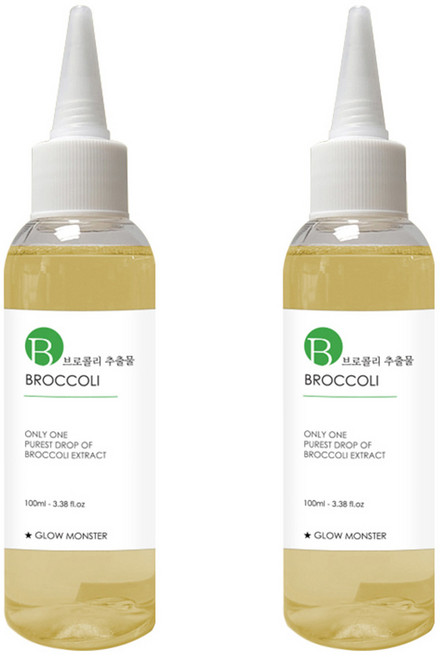 [비건뷰티] 글로우몬스터 브로콜리 추출물 원액, 100ml, 2개