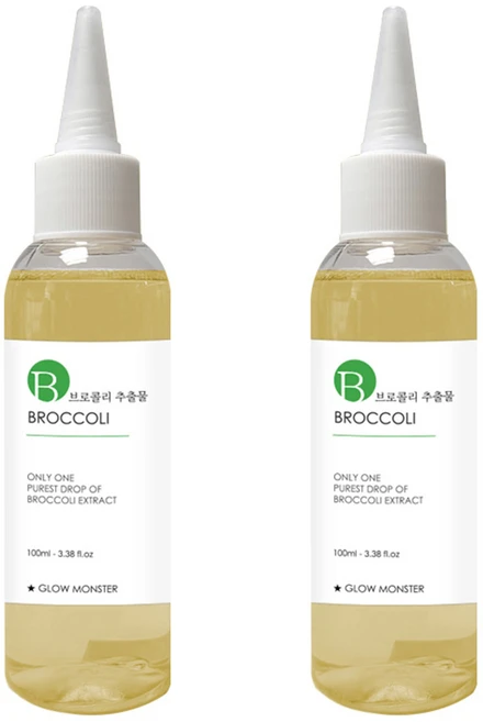[비건뷰티] 글로우몬스터 브로콜리 추출물 원액, 100ml, 2개 - 쿠팡