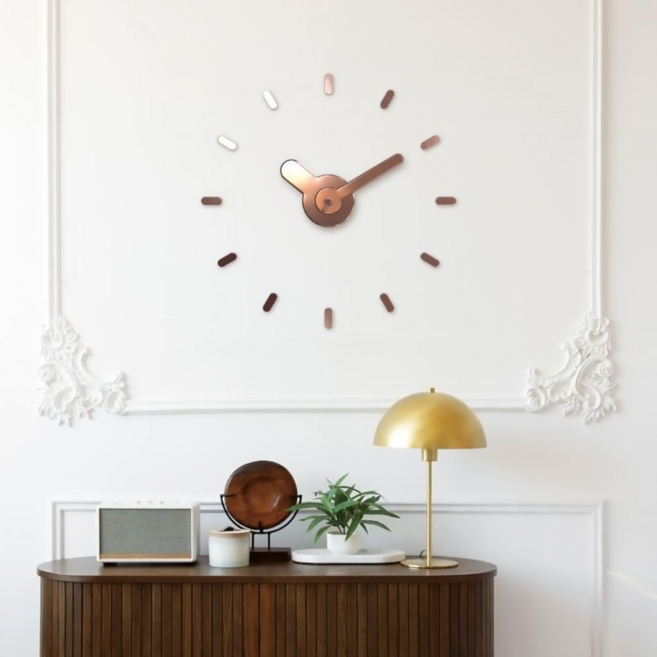 On-Time 壁貼掛鐘 19~24吋, 玫瑰金