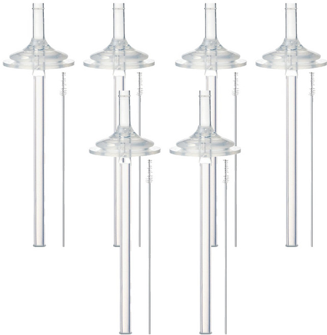 하이비 2단계 간편 젖병빨대 2p + 빨대꼭지2p + 세척솔1P 세트, 3세트