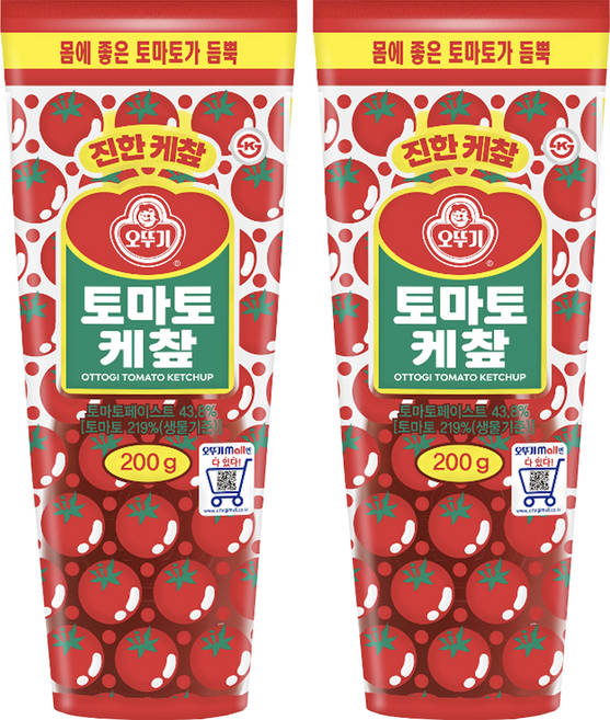 오뚜기 토마토 케챂, 200g, 2개