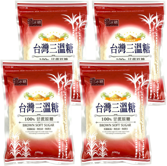 YASASHII 優 台灣三溫糖, 600g, 4包
