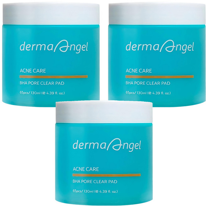 derma Angel 護妍天使 毛孔淨化爽膚棉 130ml, 65片, 3罐