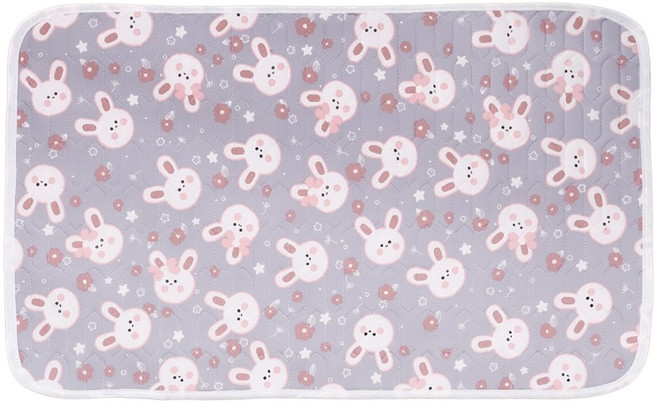 乳膠涼感墊, 灰色小兔, 1個