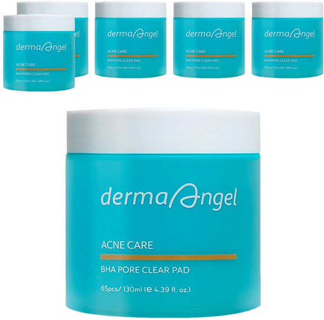 derma Angel 護妍天使 毛孔淨化爽膚棉 130ml, 65片, 6罐