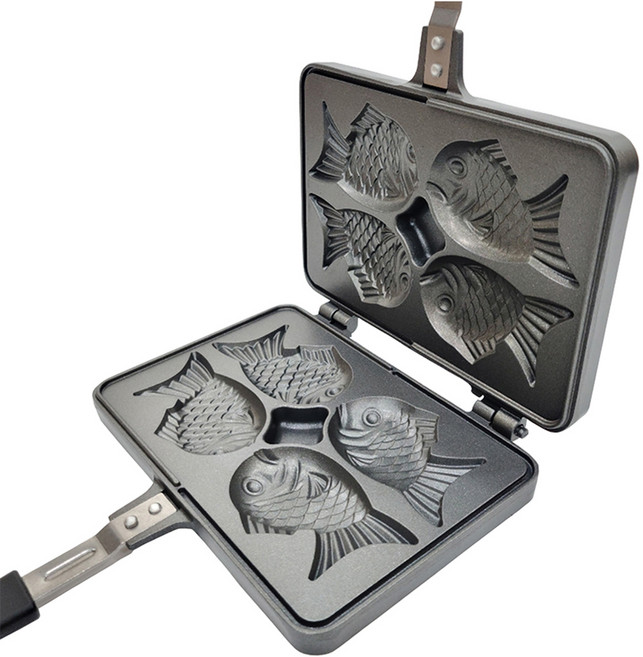 이지쿠커 인덕션 붕어빵팬 4구, 22cm, 1개