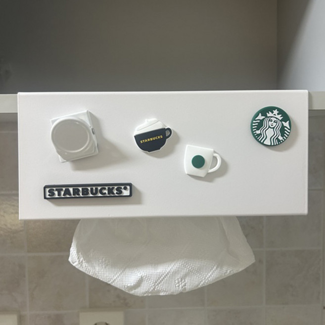 심플리아 마그넷 홀더 키친타올걸이, 화이트, 1개