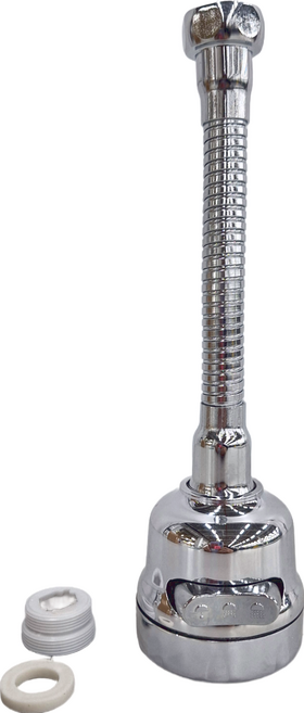 3段電鍍定向硬管花灑節水器起泡器 長款, 1個