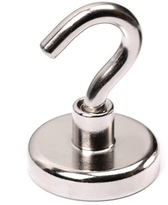 STAR CANDY 超強力磁鐵掛勾 20mm 10個, 鍍鎳色, 1組