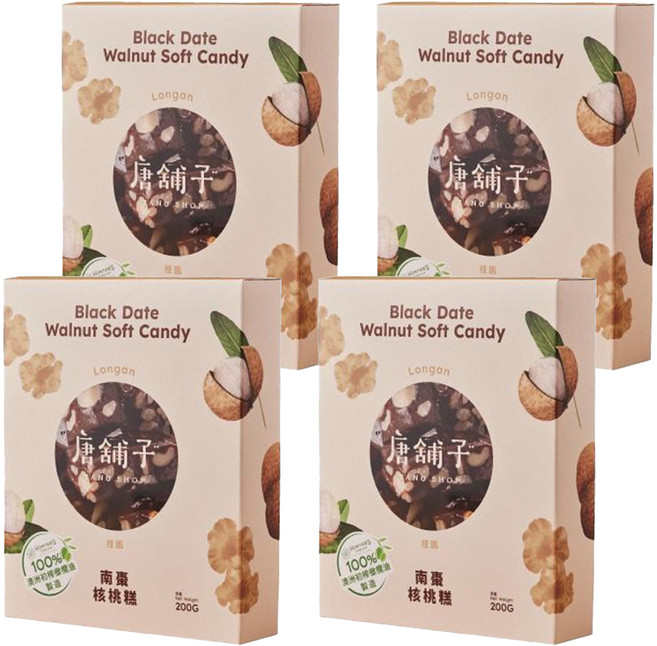 唐舖子 南棗核桃糕 桂圓, 200g, 4盒