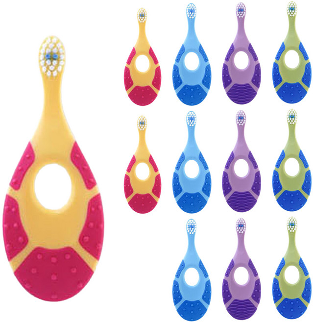 조르단 스텝1 영유아칫솔, 랜덤발송, 1개입, 12개