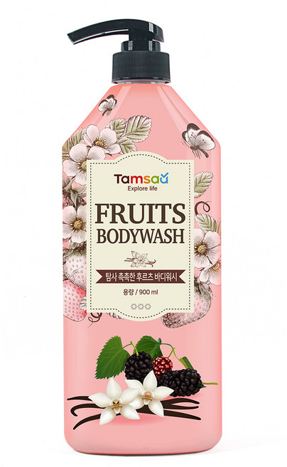 탐사 촉촉한 후르츠 바디워시, 900g, 1개