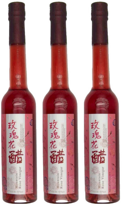 埔里鎮農會 玫瑰花醋, 375ml, 3個