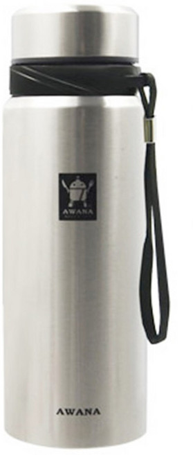 AWANA 經典運動保溫瓶 附濾網, 銀色, 1L, 1個