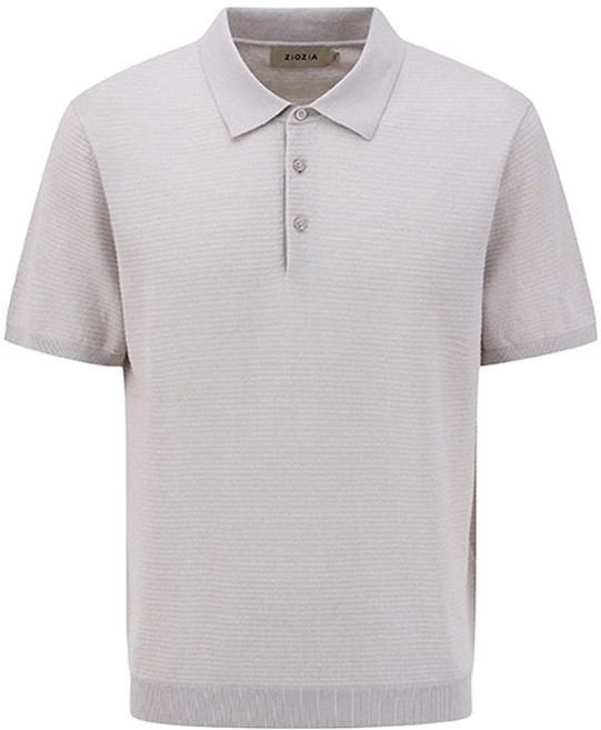 지오지아 남성용 투톤 티에리 반팔 티셔츠 AEF2ET1103