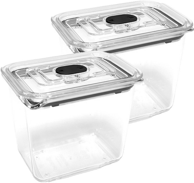 prepara 브루클린 트라이탄 밀폐용기 2-5호, 2개, 990ml