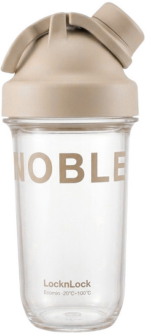 LocknLock 樂扣樂扣 NOBLE搖搖杯, 1個, 830ml, 奶茶棕