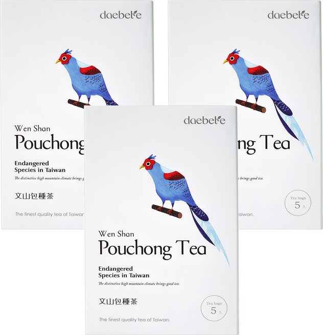 daebete 茶米茶 寶島生態文山包種茶, 6g, 5包, 3盒