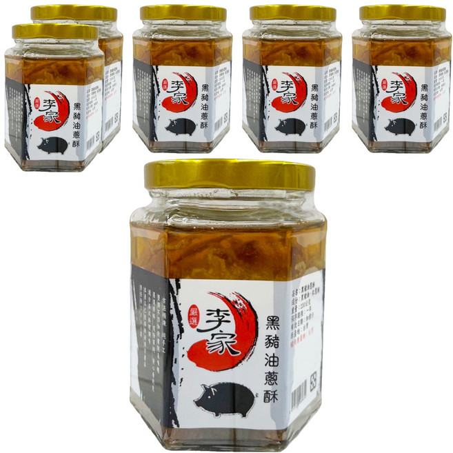 軒香 黑豬油蔥酥, 230g, 6罐