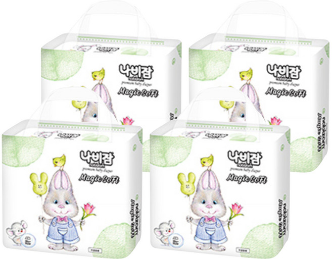 nabizam Magic Soft 黏貼型尿布 男女通用, 112張, 特大號(2XL)