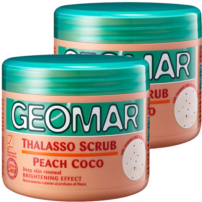 지오마 바디스크럽 피치코코, 600g, 2개