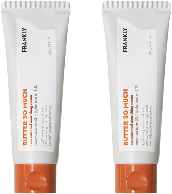 프랭클리 버터 쏘 머치 탄력 보습 크림, 80ml, 2개