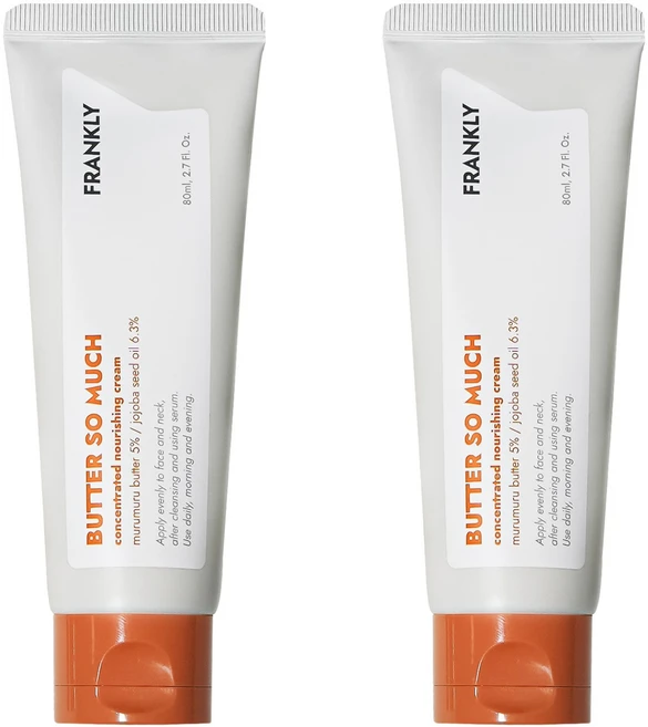 프랭클리 버터 쏘 머치 탄력 보습 크림, 80ml, 2개 - 쿠팡