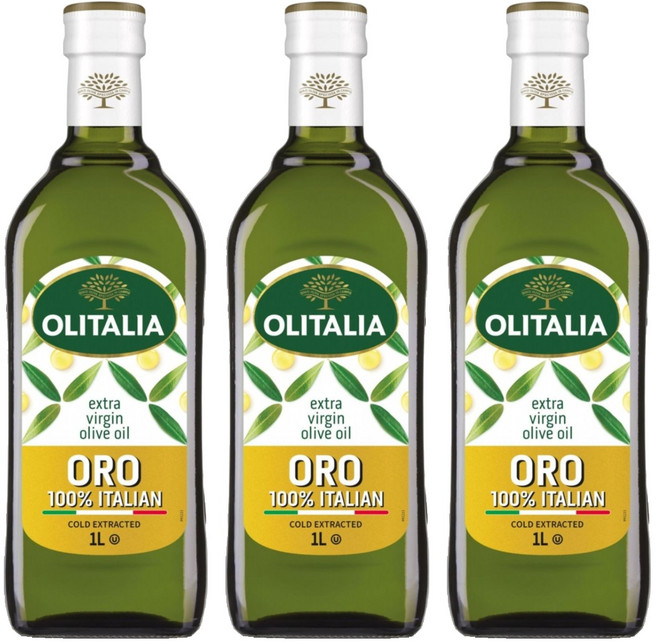 OLITALIA 奧利塔 特級初榨橄欖油, 1L, 3瓶