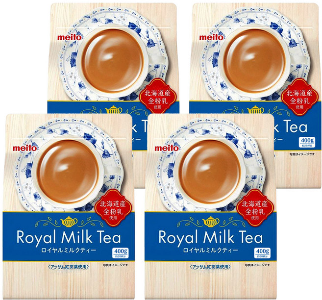 메이토 로얄 밀크티 분말, 400g, 4개, 1개입