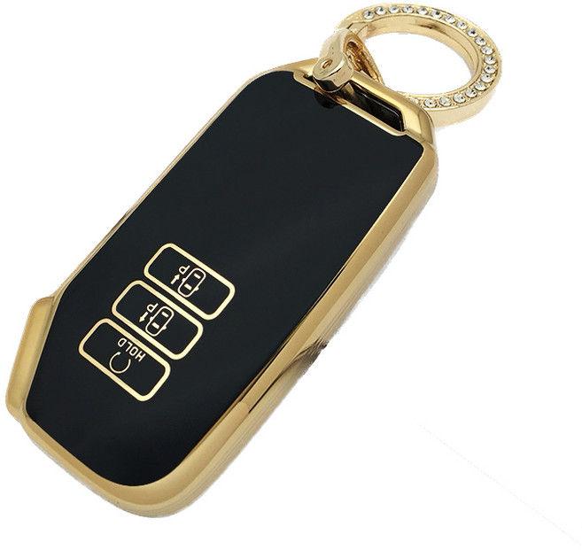 크로니클 디올뉴니로 쏘렌토MQ4 스포티지NQ5 스마트키 케이스 키링, 블랙, 기아 슬림핏 7버튼타입