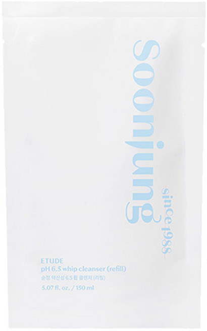 에뛰드 New 순정 약산성 6.5 휩 클렌저 리필, 150ml, 1개