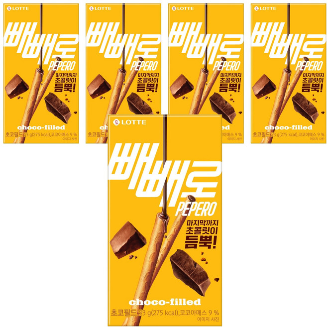 빼빼로 초코필드, 53g, 5개