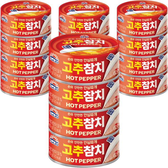 사조참치 고추참치, 85g, 16개