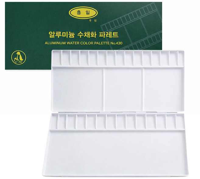 흥일 수채화파레트 AL430, 혼합 색상, 30칸, 1개