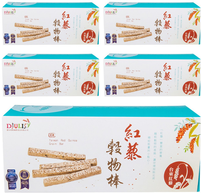DJULIS 德朱利斯 紅藜穀物棒 12支, 168g, 5盒