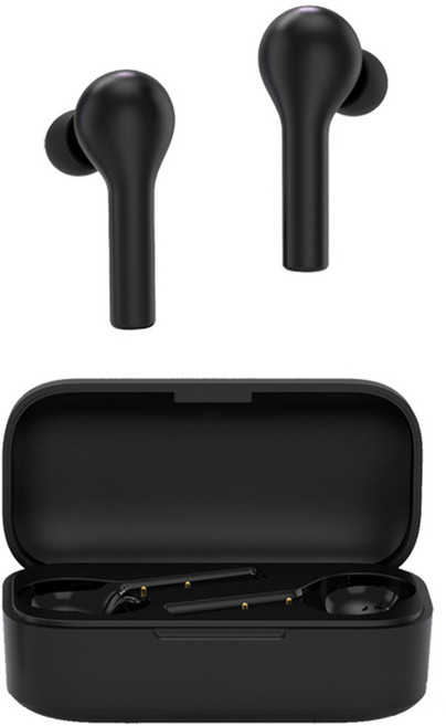 QCY T5 TWS 무선 블루투스 5.0 자동 페어링 이어폰 블랙 7시간 노이즈캔슬링 포함 방수가능