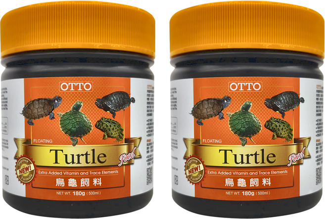 OTTO 建興水族 烏龜條狀飼料, 180g, 2罐