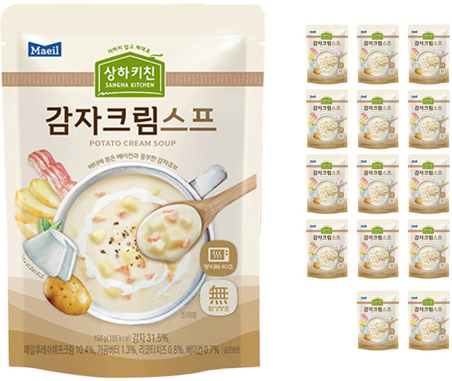 상하키친 감자크림스프, 150g, 15개