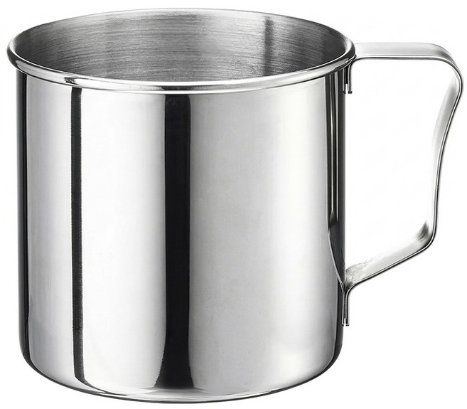 PLUS PERFECT 理想 極緻316不鏽鋼口杯 無蓋 KH-70108-1 8cm, 1個, Silver