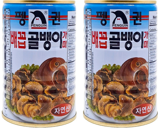 펭귄 배꼽골뱅이, 400g, 2개