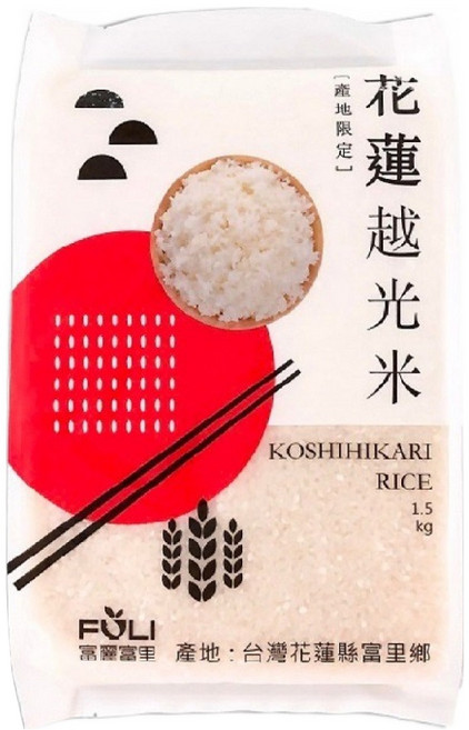 富里鄉農會 花蓮越光米, 1.5kg, 1包, CNS一等
