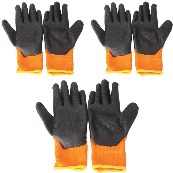 디자인드림 내열장갑, 혼합색상, 3개