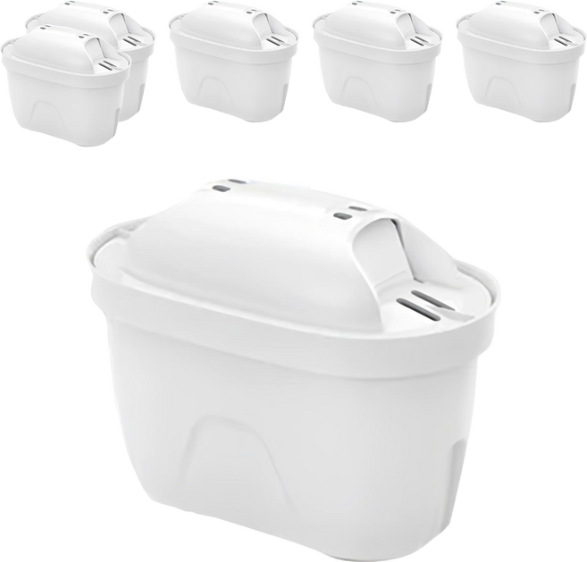 Water Of God 新第五代濾芯 6個, 白色, 1組