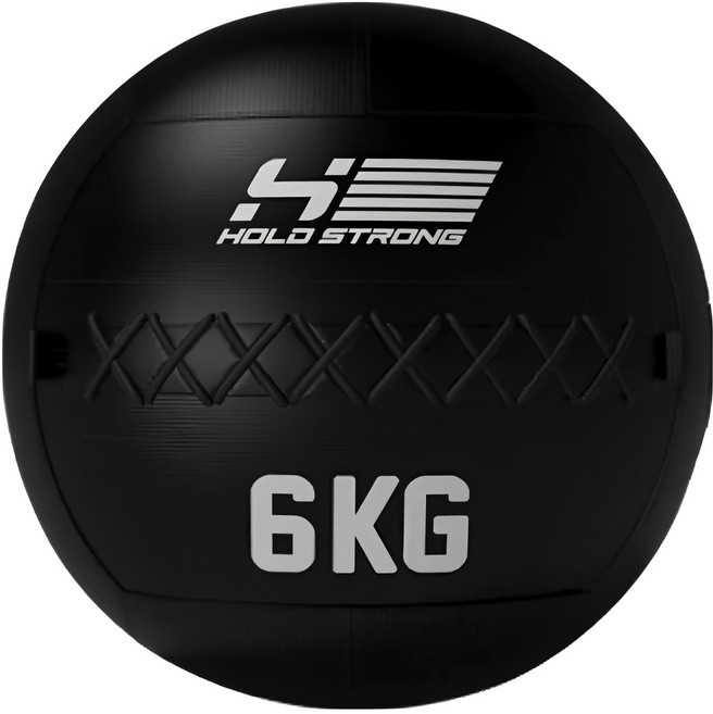 HOLD STRONG ELITE 系列 重量訓練藥球 運動用品 健身用品, 黑色, 6kg, 1顆