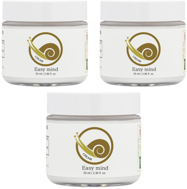 이지마인드 보습 더하기 보습 달팽이 크림, 70ml, 3개