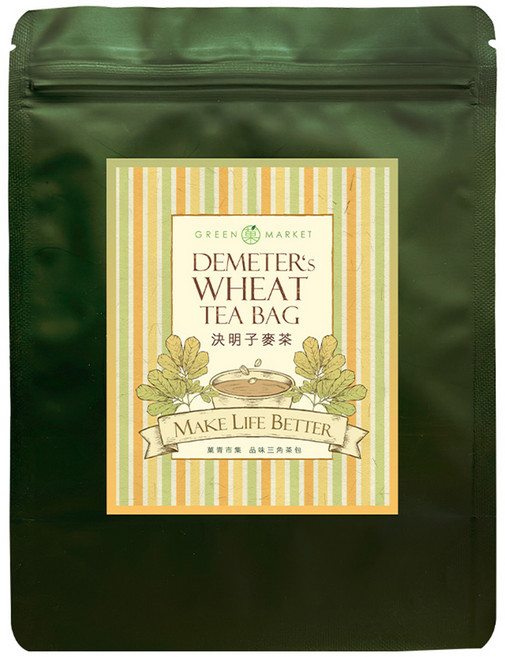 GreenMarket 菓青市集 決明麥茶三角茶包, 1包, 10個, 6g