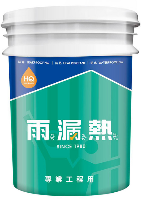 Holauziat 雨漏熱 防水防熱膠 1015-白 4KG ±5%, 白色, 1桶