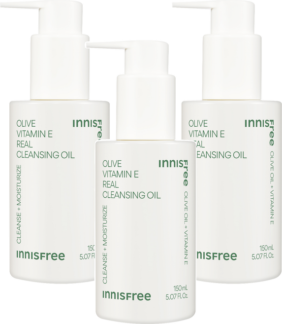 이니스프리 올리브 비타민 E 리얼 클렌징 오일, 150ml, 3개