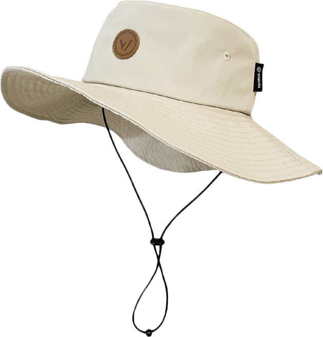 WOAWOA 升級款 防水透氣登山帽, 米白色