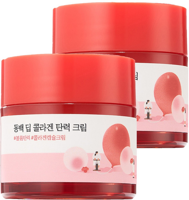 라운드랩 동백 딥 콜라겐 탄력 크림, 50ml, 2개